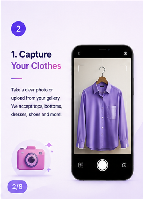 Capture your clothes in ClothMatics